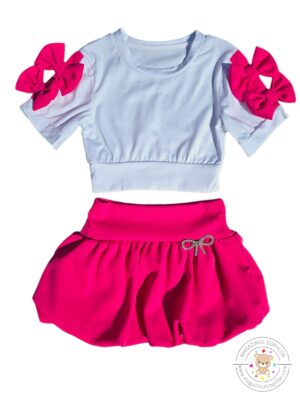 Costum fete Estera ciclam