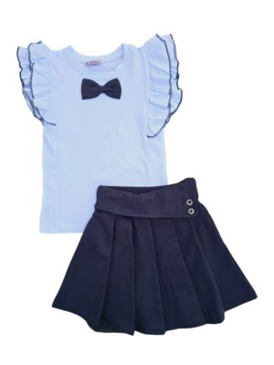 Costum fete Ionela bleumarin