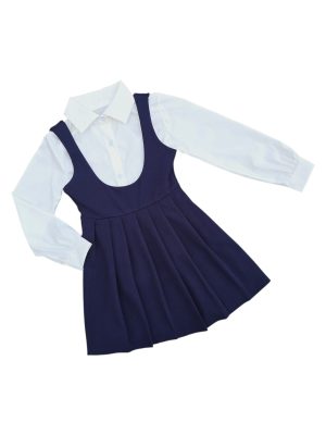 Costum fete School bleumarin