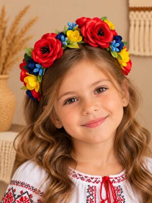 Bentiță Floricele Tricolor 4-15 ani