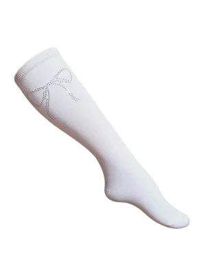 Șosete bumbac 3/4 Fundiță