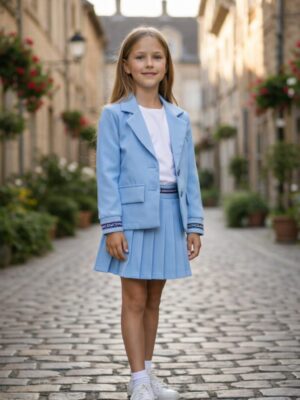 Costum fete Alexa bleu