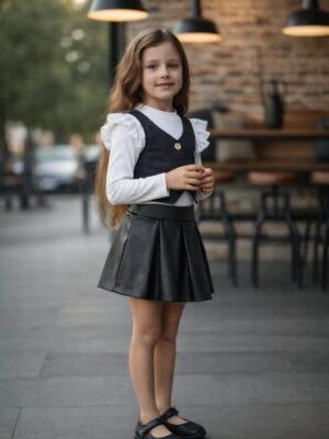 Costum fete Larisa negru