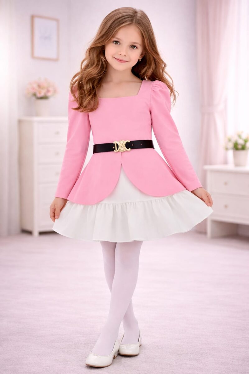 Costum fete Carolina roz 2