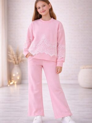 Costum fete Blanca roz