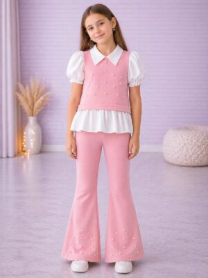 Costum fete Irina roz