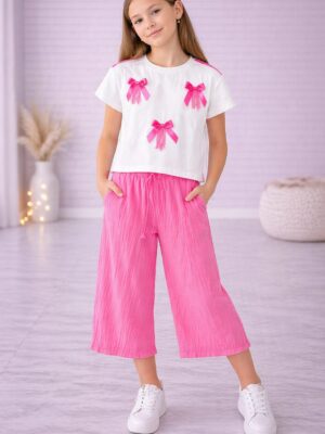 Costum fete Merlin roz