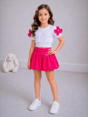 Costum fete Estera ciclam