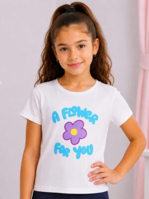 Tricou fete Happy Flower
