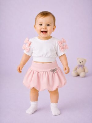 Costum fete Estera roz