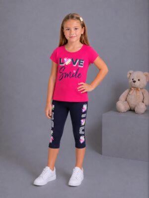 Costum fete Love smile roz