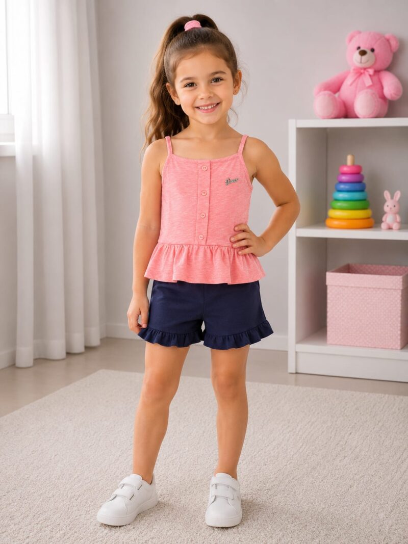 Costum fete Sonia roz 4