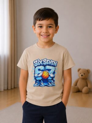 Tricou 67 Six-Seven bej