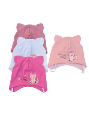Căciulă fete Sweety Kitty 0-6 luni